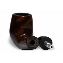 Cachimbo Bertoldi Elite Resina Natural Curvo Peça Única